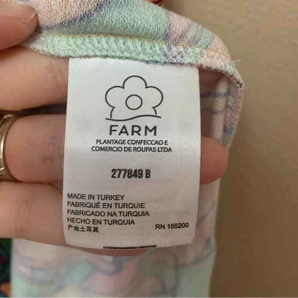 FARM Rio Getaway Faux Wrap Midi Skirt Size Small - Picture 12 of 13